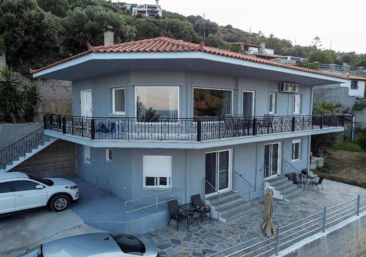 Aegean Beachfront Petriaí Buitenkant foto